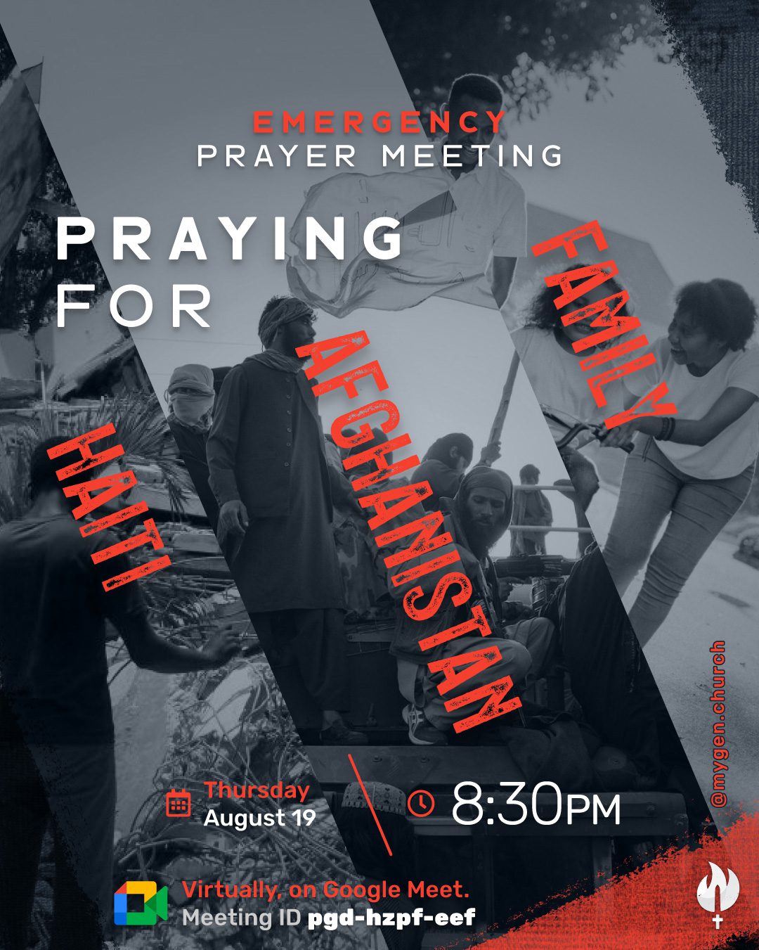 Emergency Prayer Meeting for Haiti, Afghanistan, and our Families