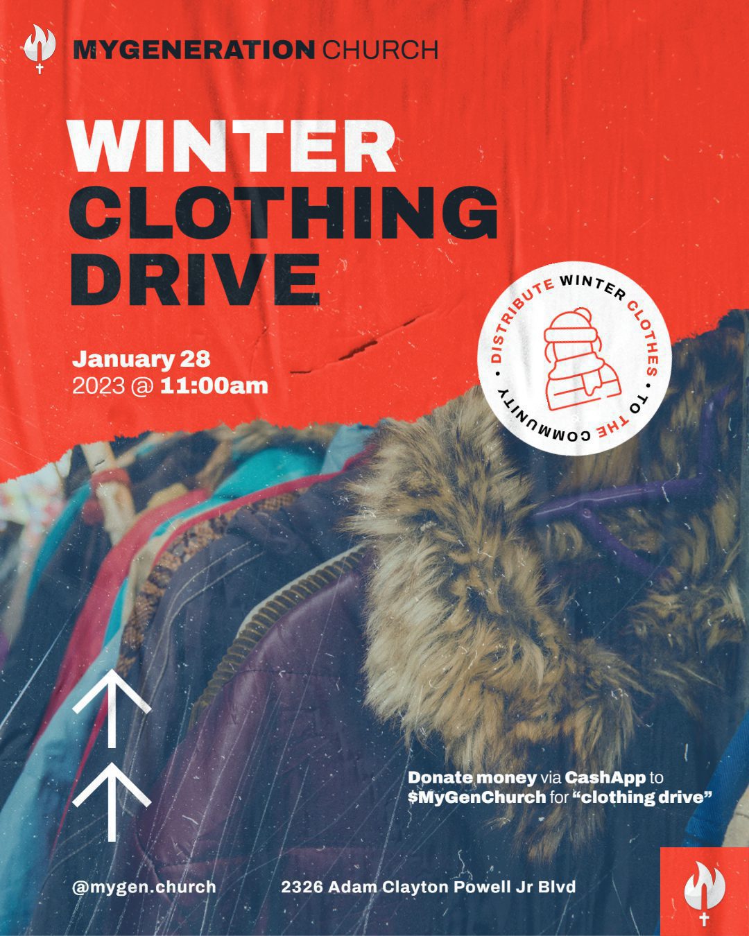 Winter Clothing Drive at MyGeneration Church